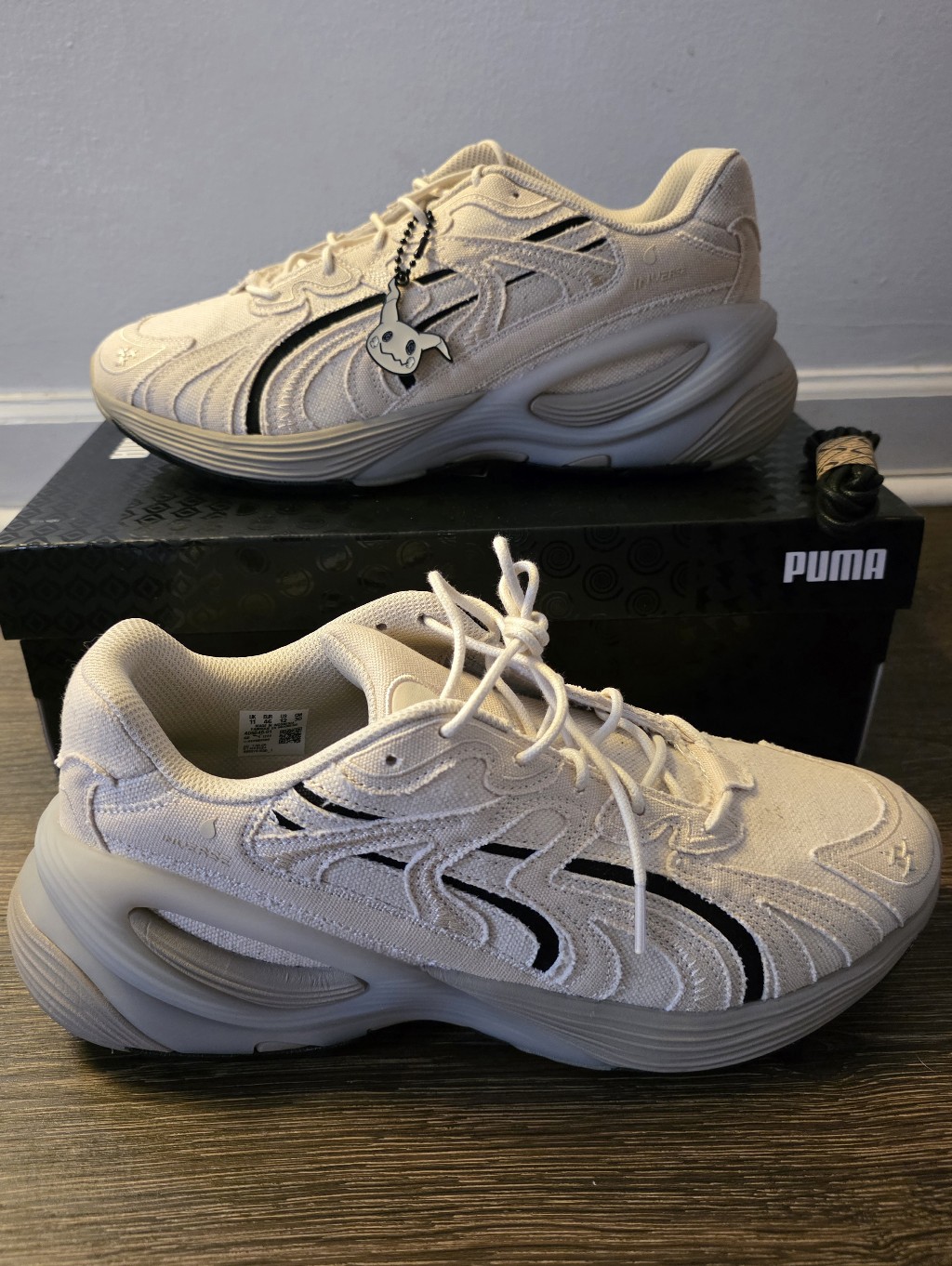 Size 12 Men Puma Inverse Pokemon Mimikyu Sneakers Beige Tan Textile Canvas New